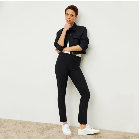 MM Lafleur Pants - MM Lafleur Black Ankle Pants Size 14 Office Preppy Business Casual Minimalist